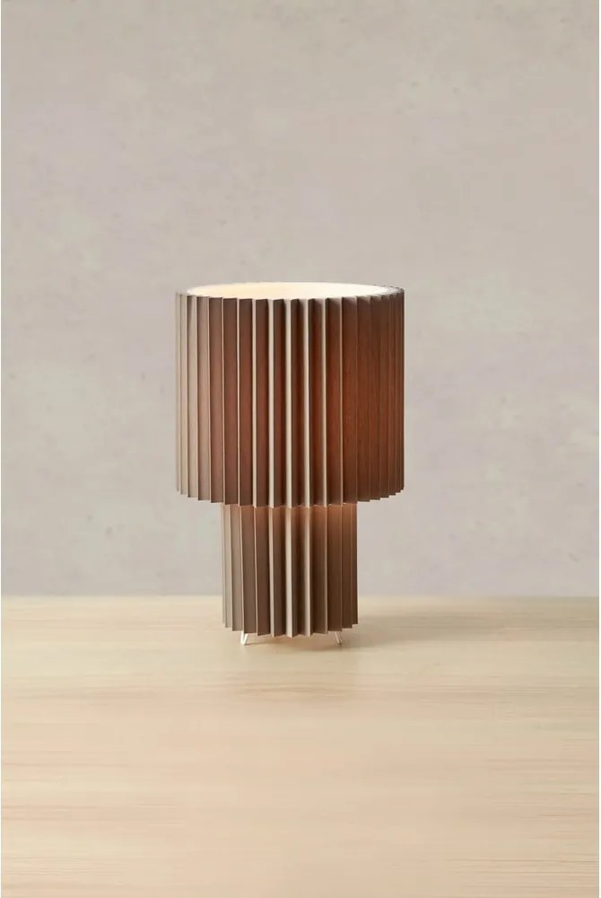 Lampada da tavolo grigia con paralume in tessuto (altezza totale 32 cm) Catis – Markslöjd