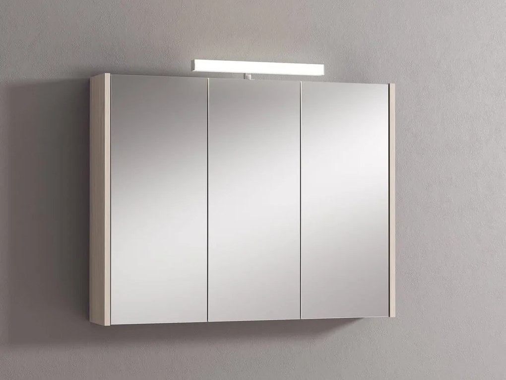 Pensile con luce Akira olmo rousseau L 90 x H 70 x P 15.5 cm