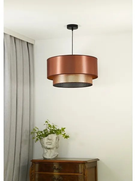Duolla - Lampadario a sospensione con filo COPPER SHINY 1xE27/15W/230V diametro 45 cm rame
