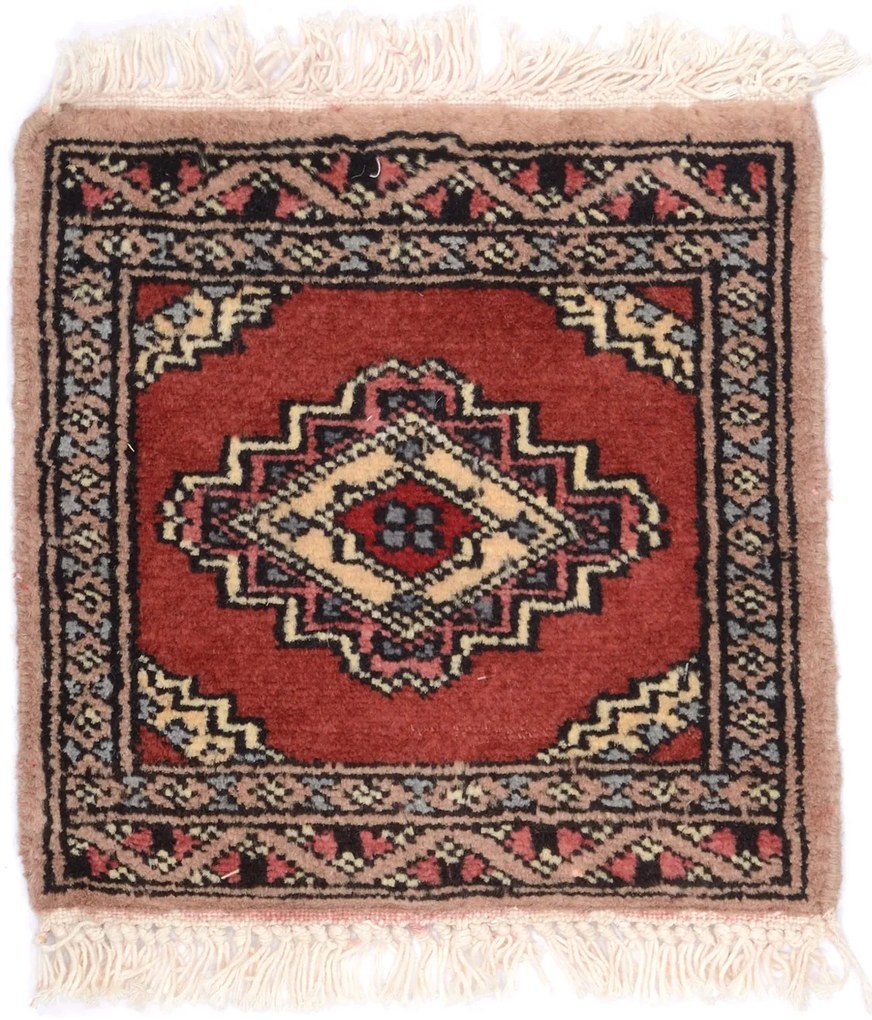 Bokhara Tappeto 30x30 (Pakistan) Annodato A Mano
