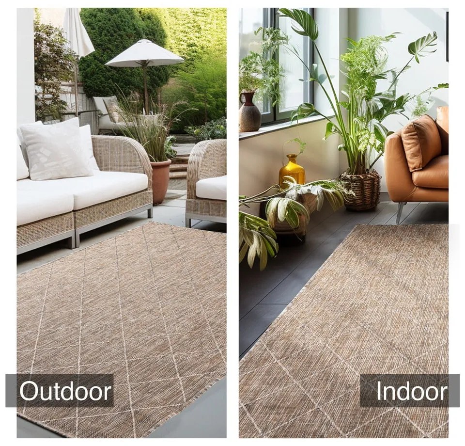 Tappeto beige per esterni 120x170 cm Zagora - Ayyildiz Carpets