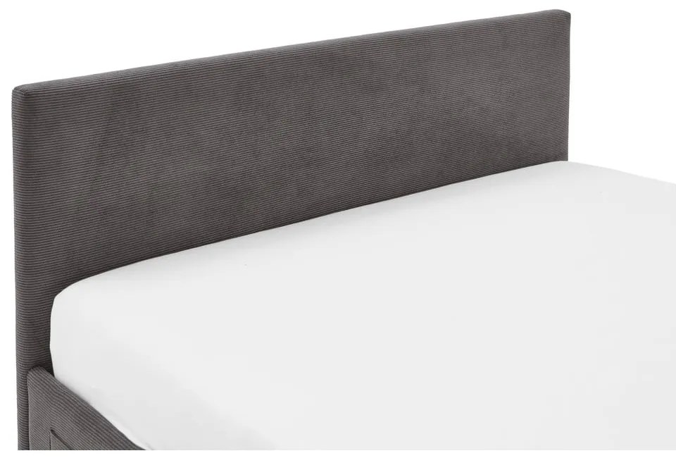 Letto da bambini color antracite imbottito rete non inclusa 90x200 cm Cool – Meise Möbel