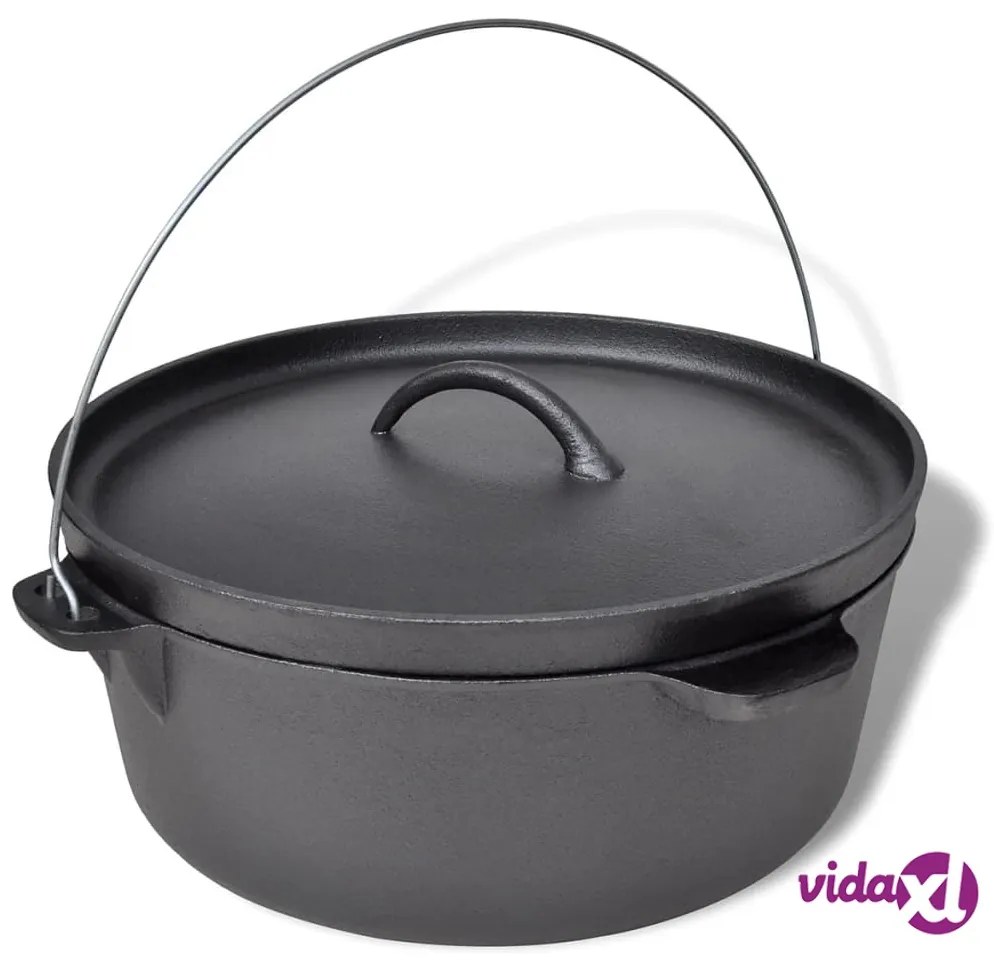 vidaXL Forno olandese 11,3 L con accessori inclusi