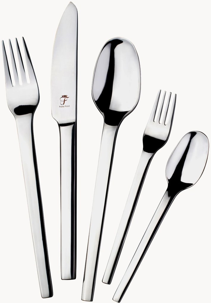 Set di 30 posate in acciaio inox lucido Karat, 6 persone