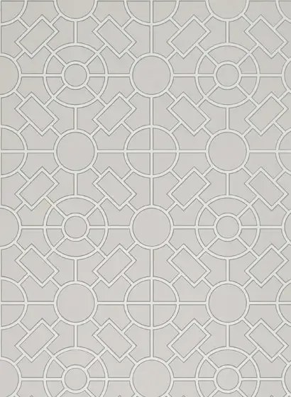 Tapete Knot Garden v. Osborne & Little - Silver/ Ivory