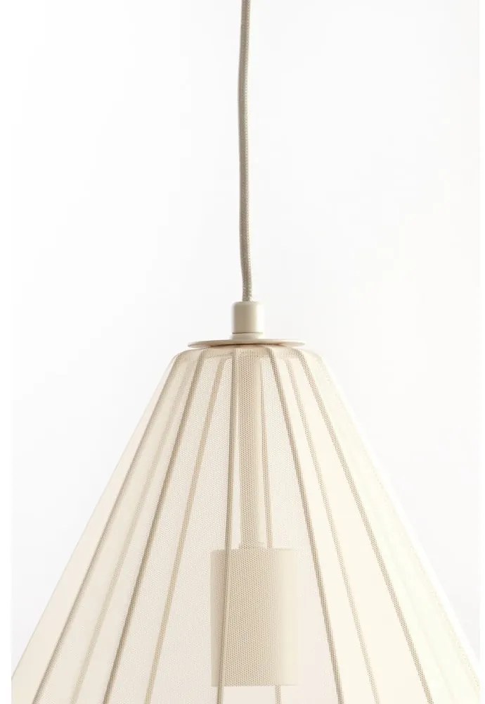 Lampadario beige con paralume in tessuto ø 28 cm Itela – Light & Living