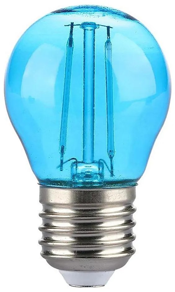 Lampadina LED FILAMENT G45 E27/2W/230V blu