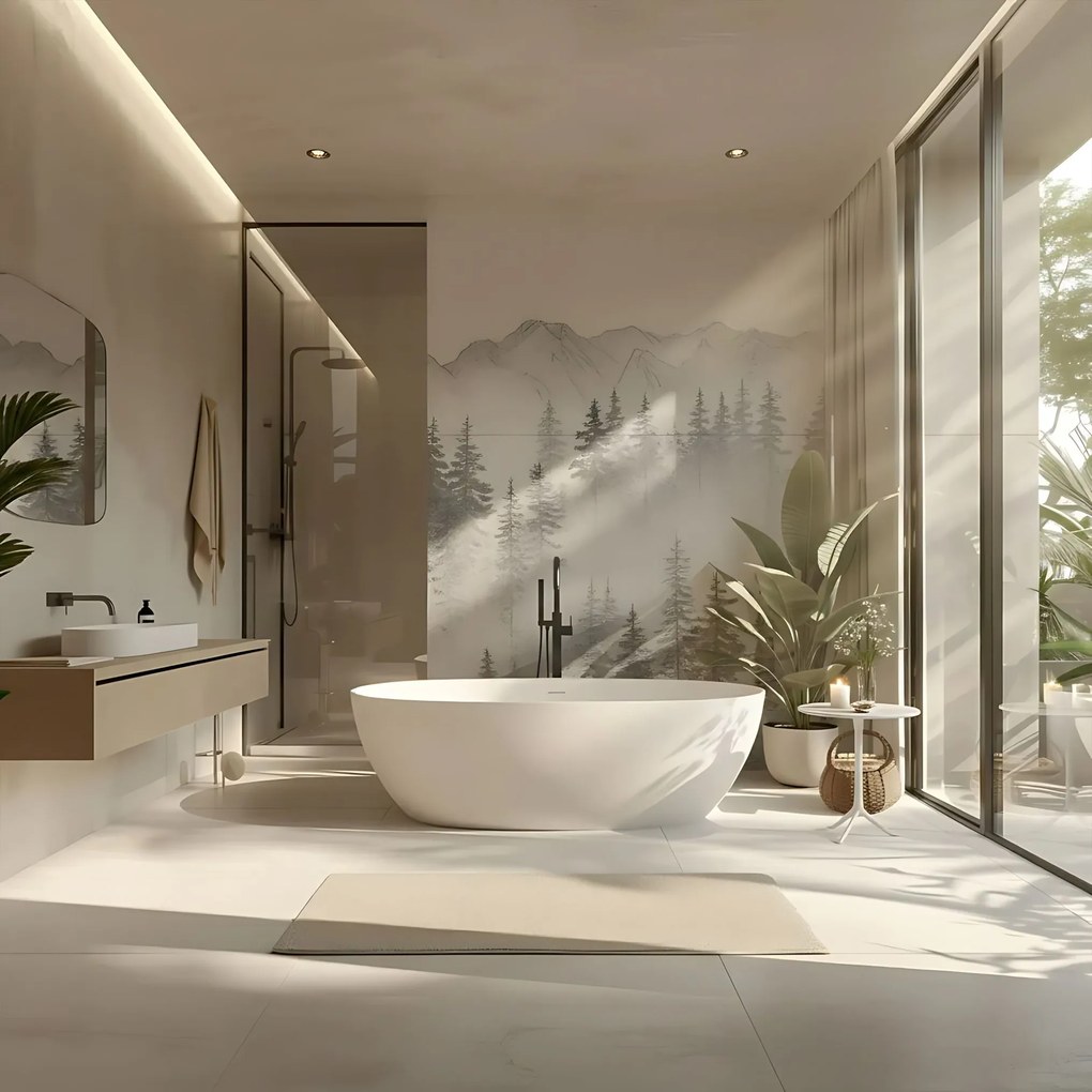 Vasca da bagno freestanding in acrilico ROMA 170