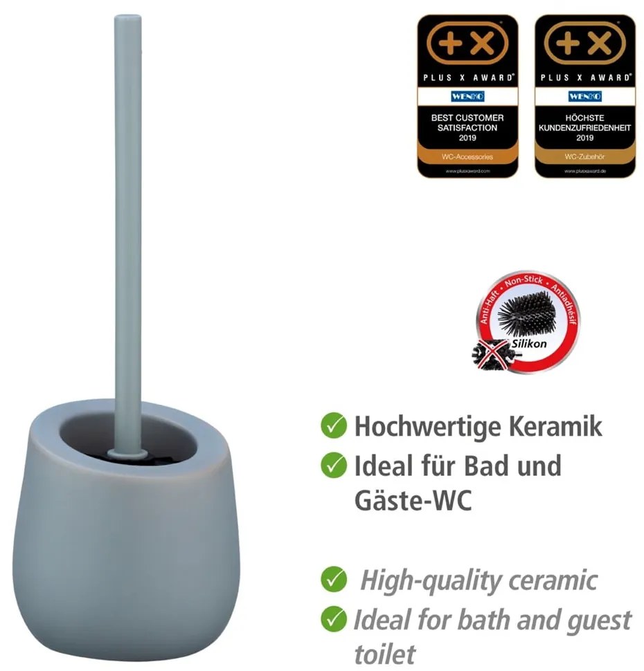 Scopino in ceramica grigio Badi - Wenko