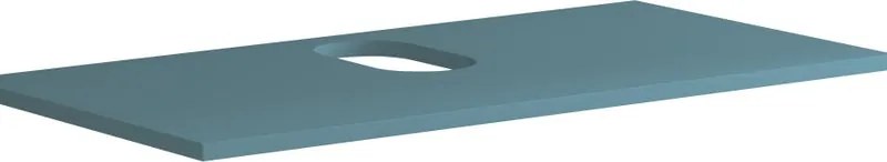 Top per lavabo appoggio Niwa1 L 90 x H 1.8 x P 46 cm laccato opaco blu pacifico truciolare