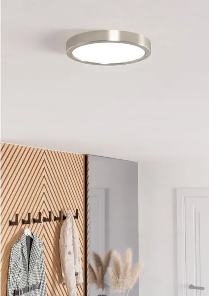 Eglo 901381 -LED RGBW dimmerabile lampada da soffitto per bagno FUEVA-Z LED/11,2W/230V 21,1cm IP44 finitura cromata