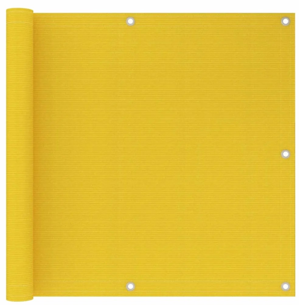 Schermo Frangivista Per Balcone Giallo 90x300 Cm İn Hdpe /