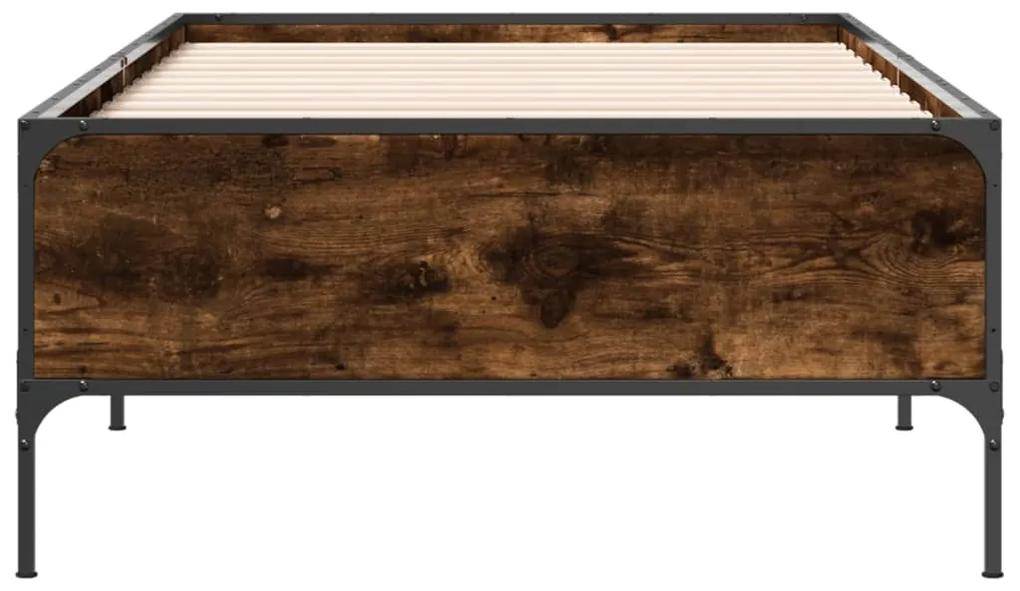 Giroletto rovere fumo 90x200 cm in legno multistrato e metallo