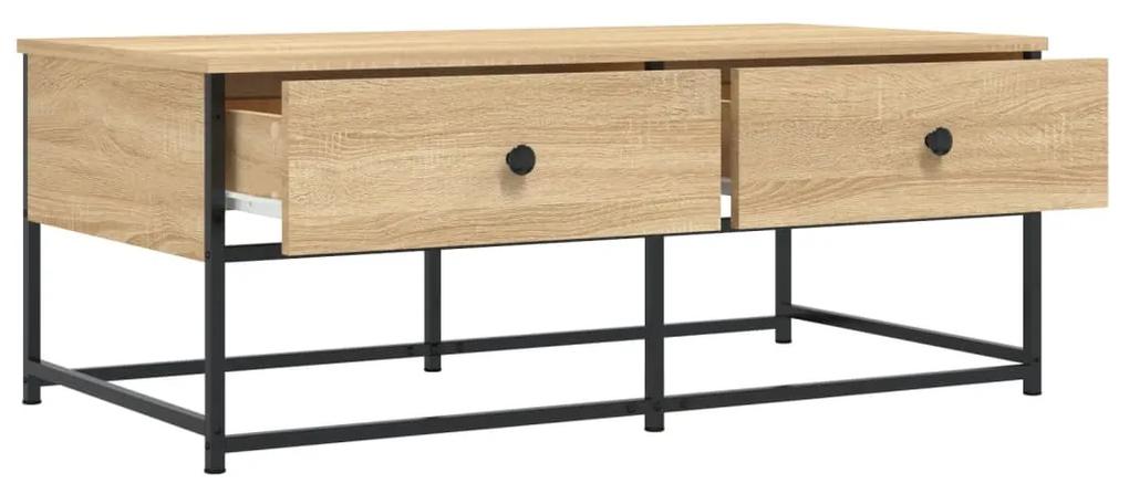 Tavolino da salotto rovere sonoma 100x51x40cm legno multistrato