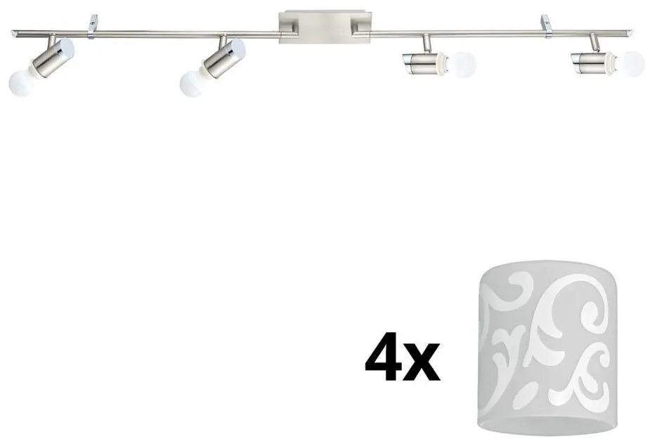 Eglo - Faretto LED MY CHOICE 4xE14/4W/230V cromo/bianco