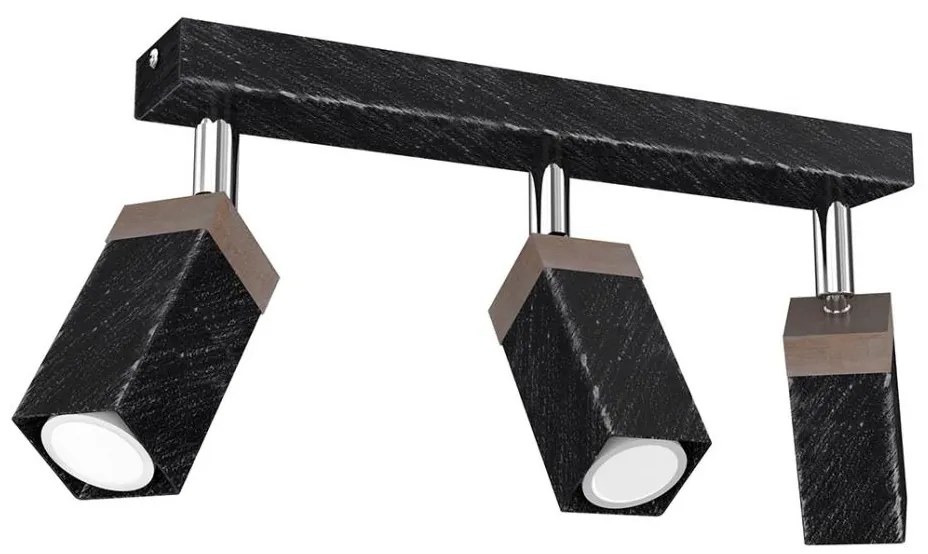 Faretto SOLO 3xGU10/MR11/40W/230V nero