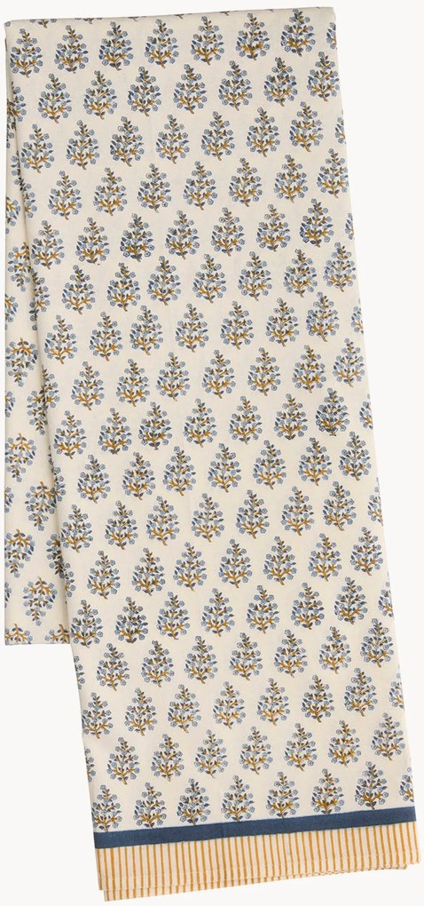 Tovaglia fatta a mano con motivo floreale Melon