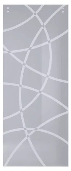 Anta per porta scorrevole Circle in vetro bianco L 96 x H 215 cm reversibile