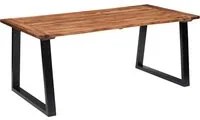 Tavolo da Pranzo in Legno Massello di Acacia 180x90 cm 288068