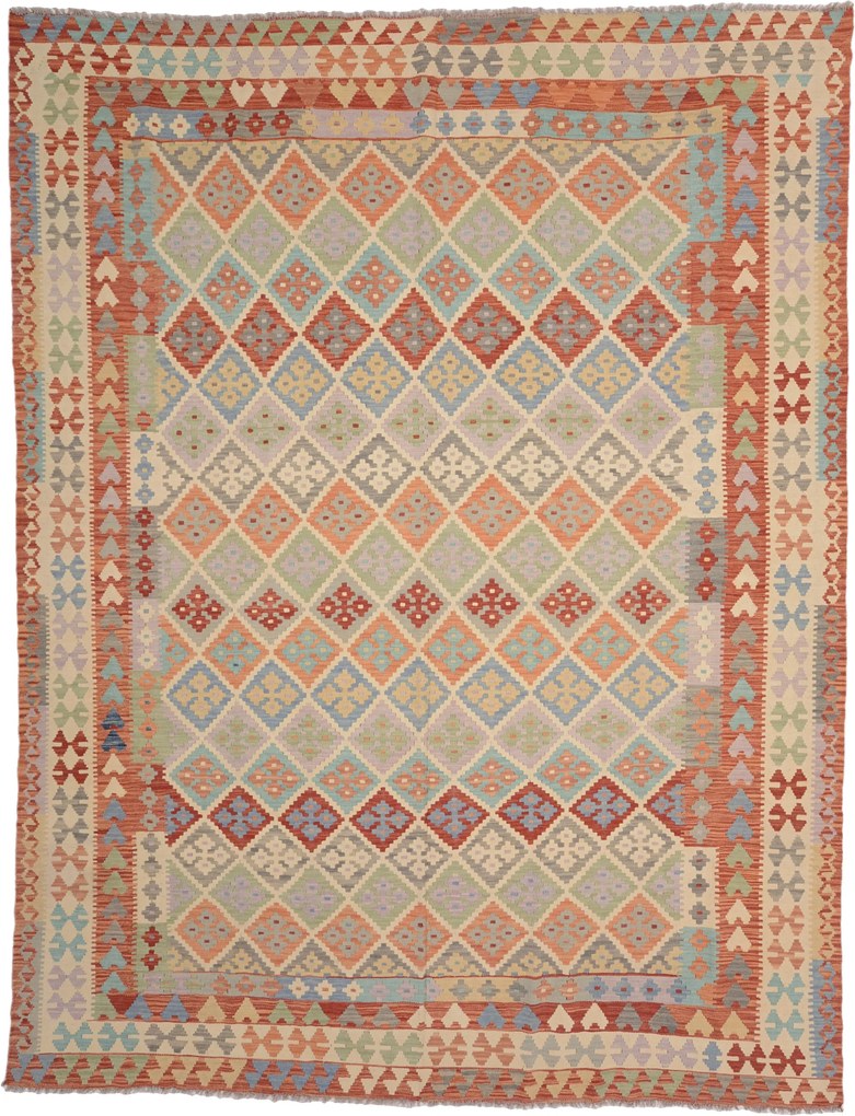 Kilim Tappeto 340 x 260 (Pakistan) Annodato A Mano