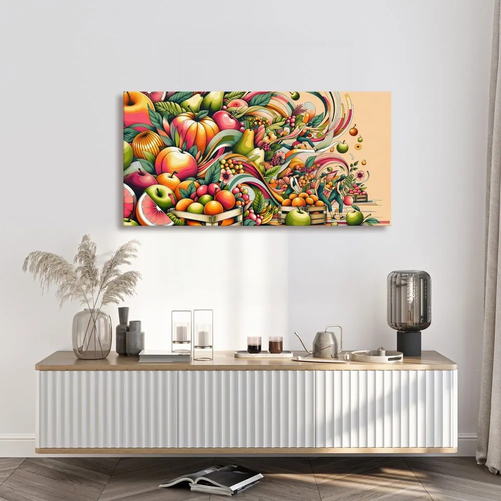 Quadro su tela – Raccolta di frutta