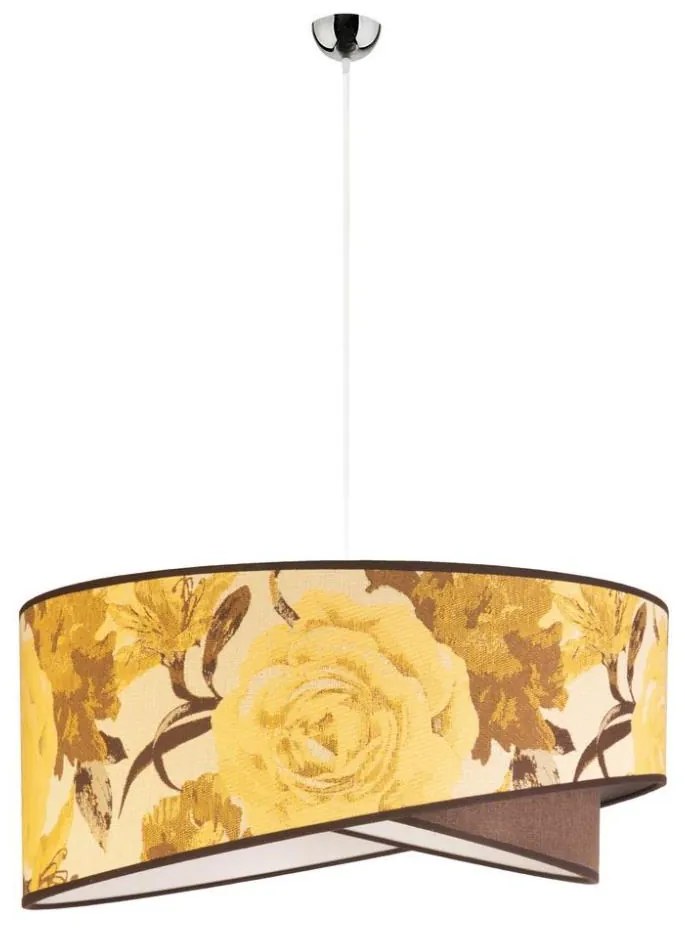 Duolla - Lampadario a sospensione con filo ROYAL 1xE27/40W/230V diametro 50 cm giallo