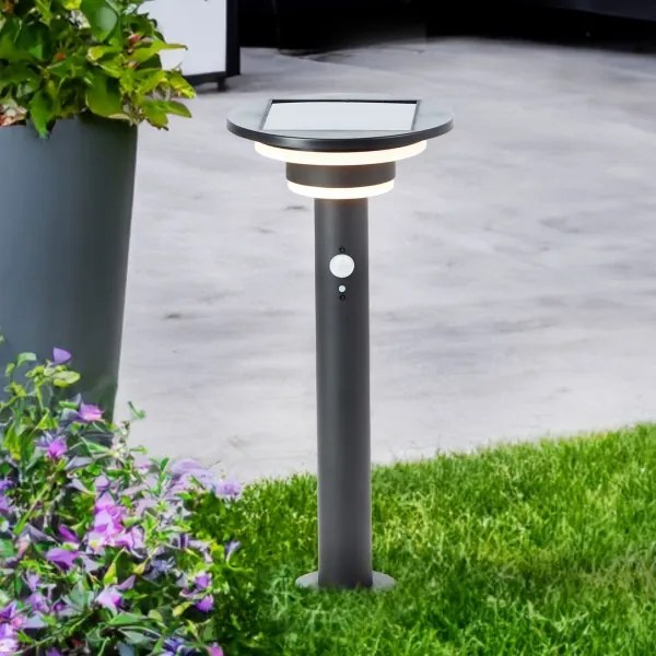 Brilliant - Lampada solare LED con sensore GARVINA LED/3W/3,7V 45 cm IP44 nero