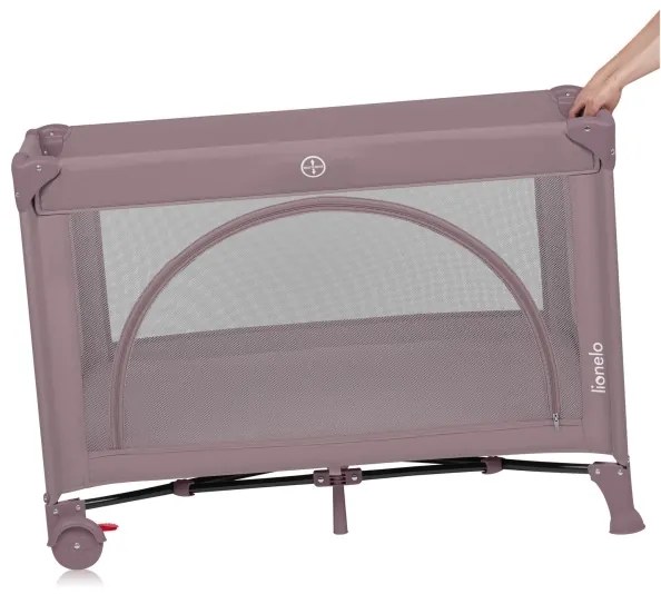 Lionelo - Lettino da viaggio LAURA Rosa Nude