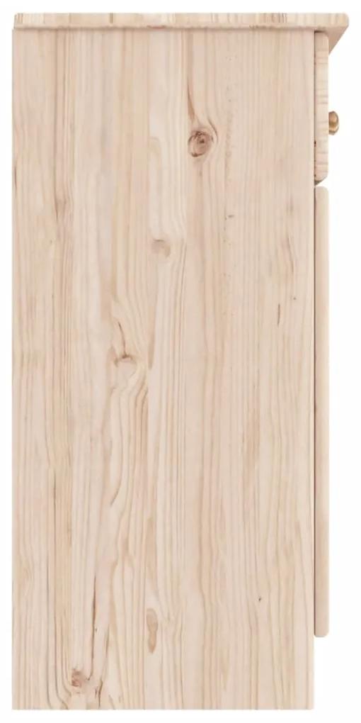 Credenza alta 77x35x73 cm in legno massello di pino