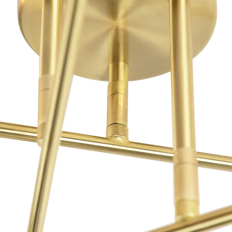 Plafoniera Art Déco intelligente in ottone con 6 G95 WiFi - Sydney