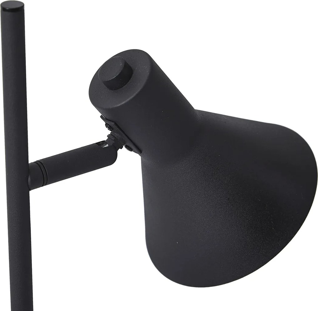 Lampada da tavolo moderna nera con oro 1 luce - Magno