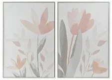 Quadro DKD Home Decor 62,2 x 3,5 x 90 cm Fiori Shabby Chic (2 Unità)