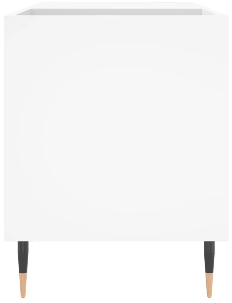 Mobile porta dischi bianco 85x38x48 cm in legno multistrato