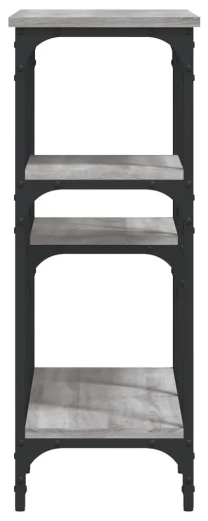Tavolo consolle grigio sonoma 80x29x75 cm in legno multistrato