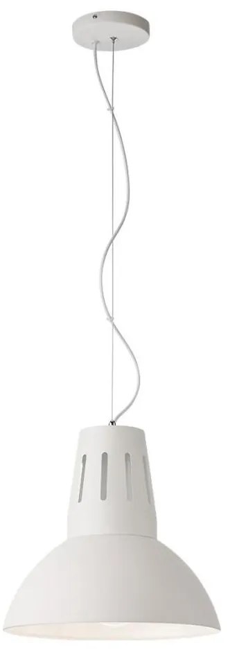Redo 01-1282 - Lampadario a sospensione su cavo PEEP 1xE27/42W/230V Ø 34,5 cm, bianco