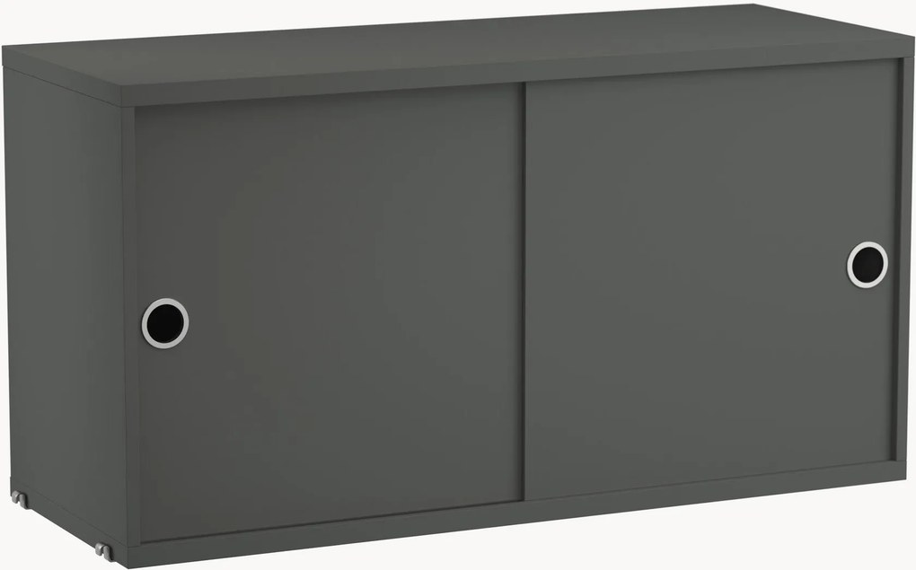 Armadietto con ante scorrevoli String System, larg. 78 x prof. 30 cm