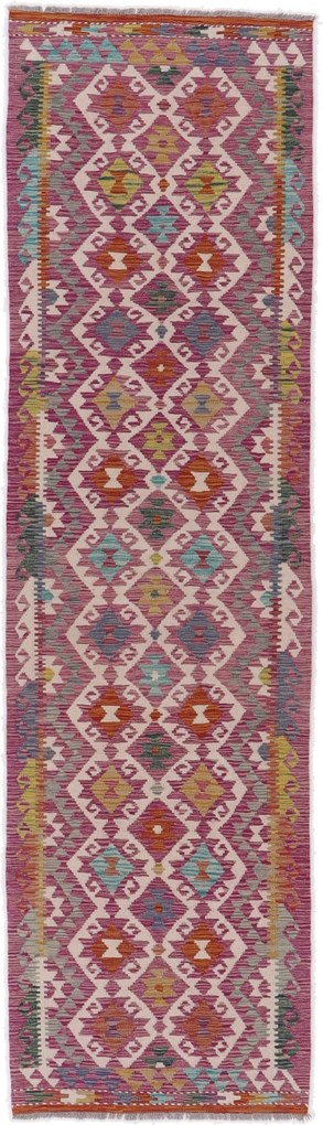 Kilim Tappeto 300x80 (Afghanistan) Tessuto A Mano