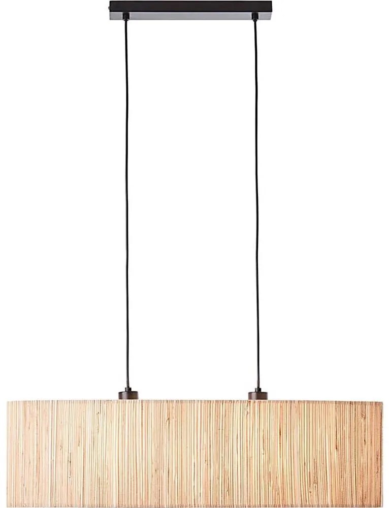 Endon 101692 - Lampadario a sospensione con filo LONGSHORE 2xE27/10W/230V beige