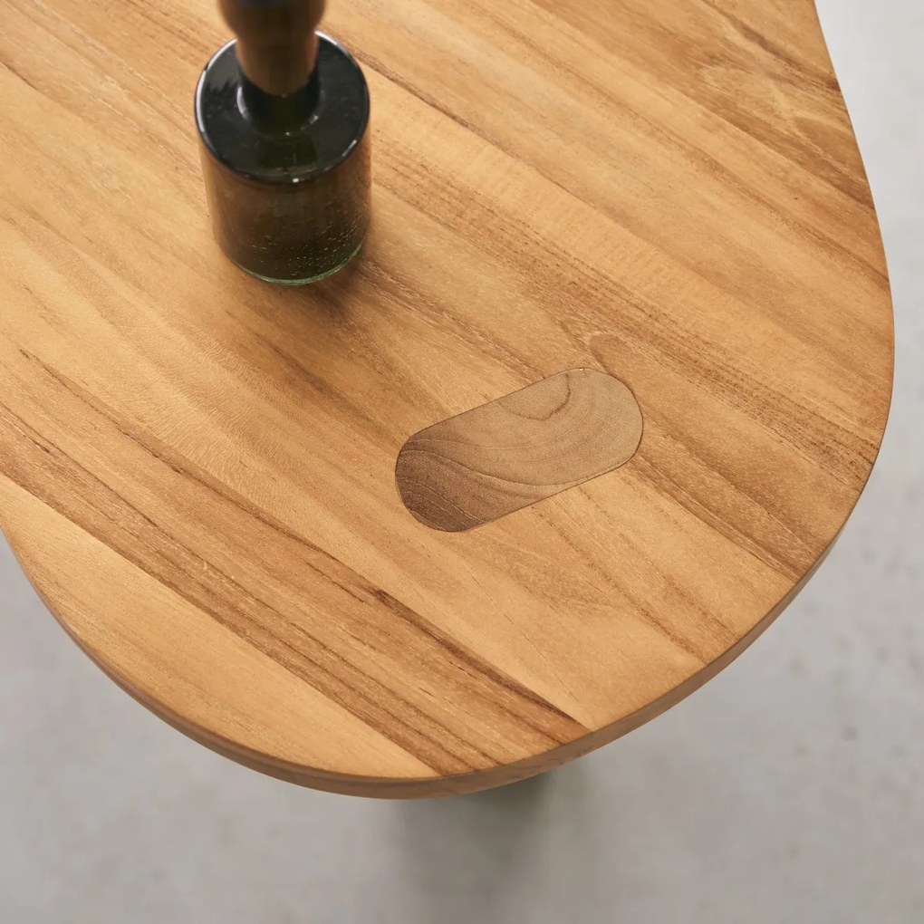 Tikamoon - Tavolino in legno di teak 90x60 Lothaire