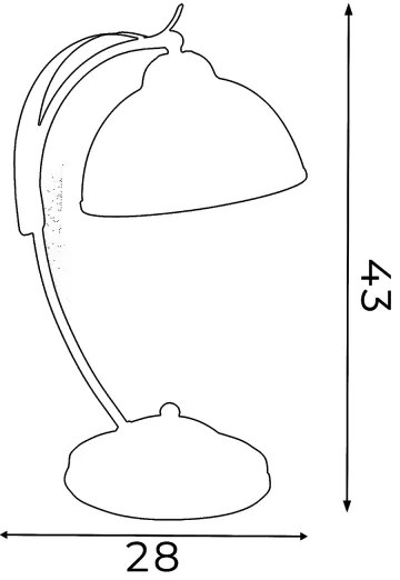 Lampada da tavolo KORFU 1xE27/60W/230V