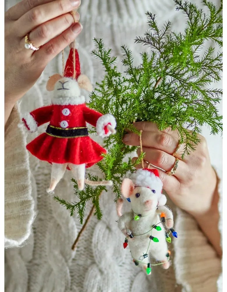 Decorazioni per albero di natale in set in lana 2 pz 13 cm Peo – Bloomingville