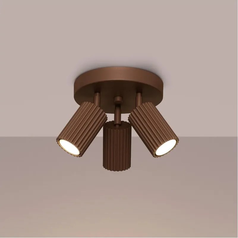 Brilagi - Faretto LED CRESTO 3xGU10/10W/230V marrone