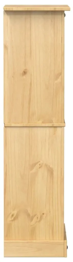 Portabottiglie vino corona 56x35x120 cm legno massello di pino