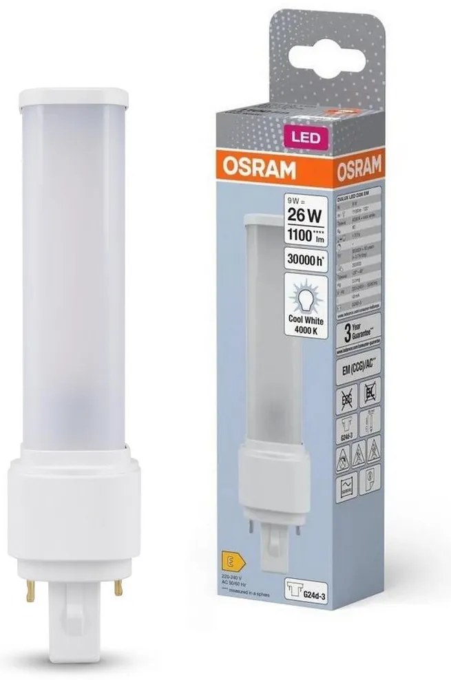 Lampadina LED G24d-3/9W/230V 4000K - Osram