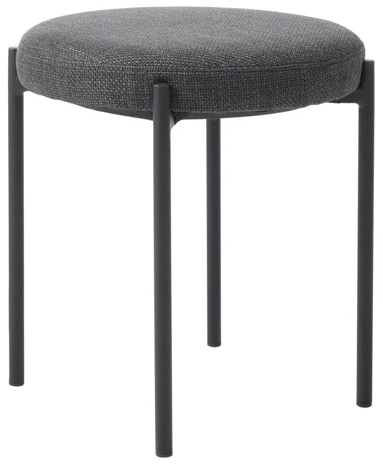 Sgabello grigio scuro in metallo impilabile Pelican – Unique Furniture