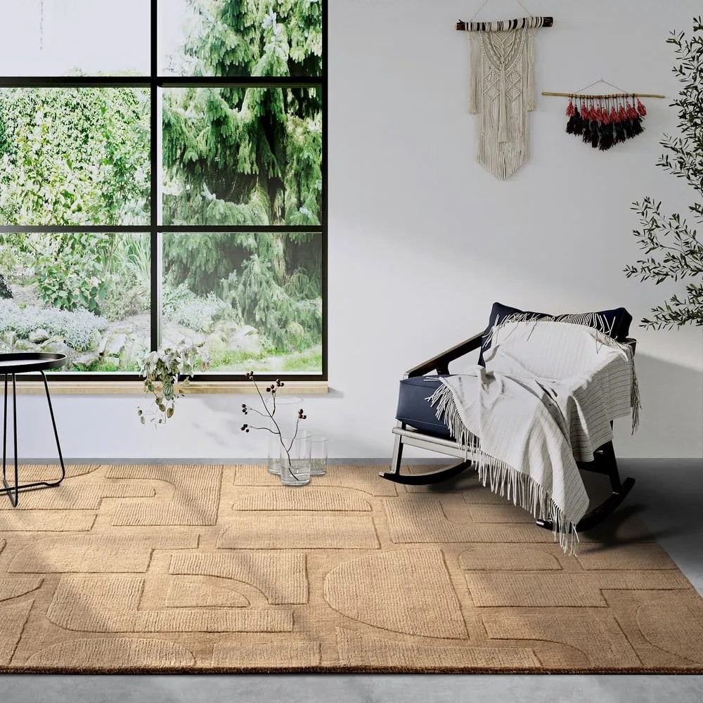 Tappeto beige in lana tessuto a mano 80x150 cm Alexis - Villeroy&amp;Boch