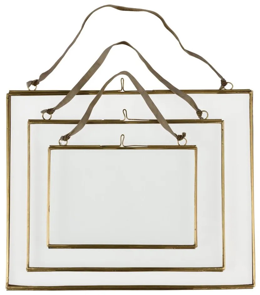 Cornice da parete in metallo dorata 15x10 cm - Rex London