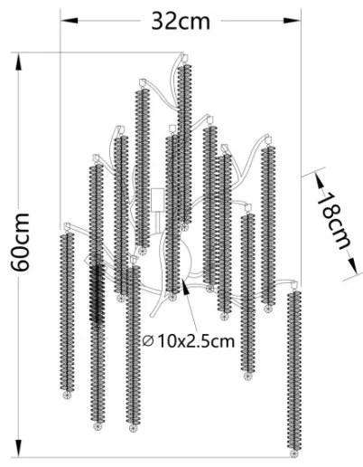Globo 64137W - Applique LED LAVERNE 3xG9/8W/230V