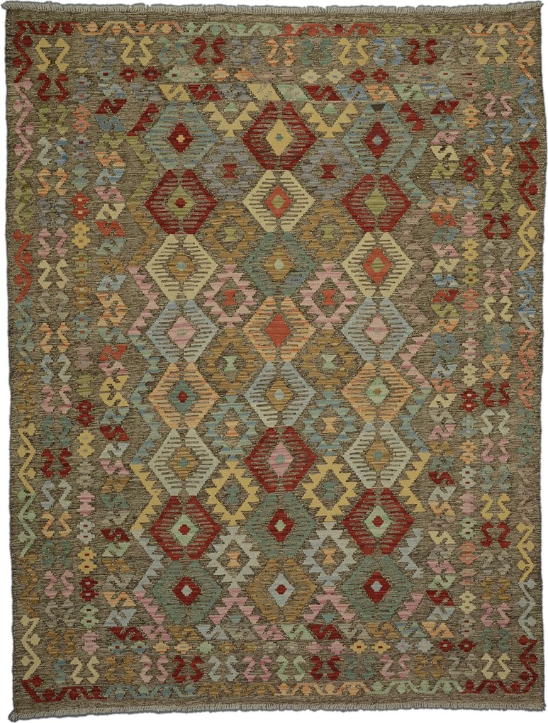 Kilim Tappeto orientale 240 x 180 Rosso (Pakistan) Tessuto A Mano