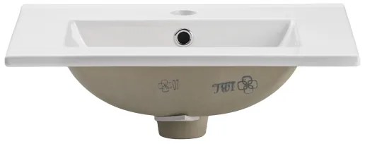 COMAD UM-2050RB DANCE 50 - Lavabo incasso DANCE 52x40 cm ceramica bianco lucido